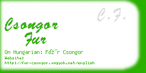 csongor fur business card